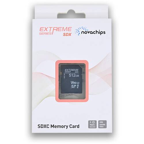 Novachips 512GB Extreme UHS-II SDXC Memory Card