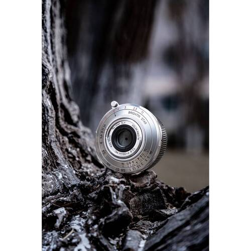 Brightin Star 28mm f/2.8 Pancake Lens (Leica M-Mount, Silver)