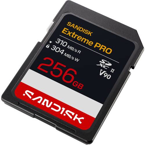 SanDisk 256GB Extreme PRO UHS-II SDXC Memory Card