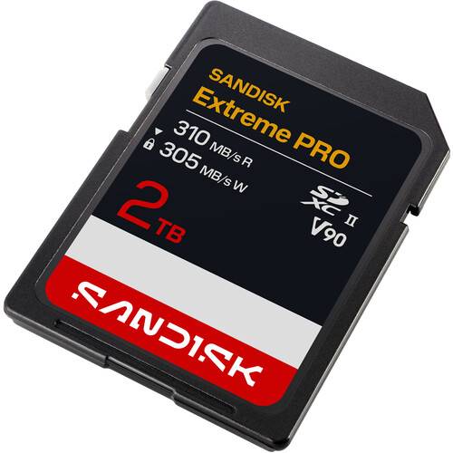 SanDisk 2TB Extreme PRO UHS-II SDXC Memory Card
