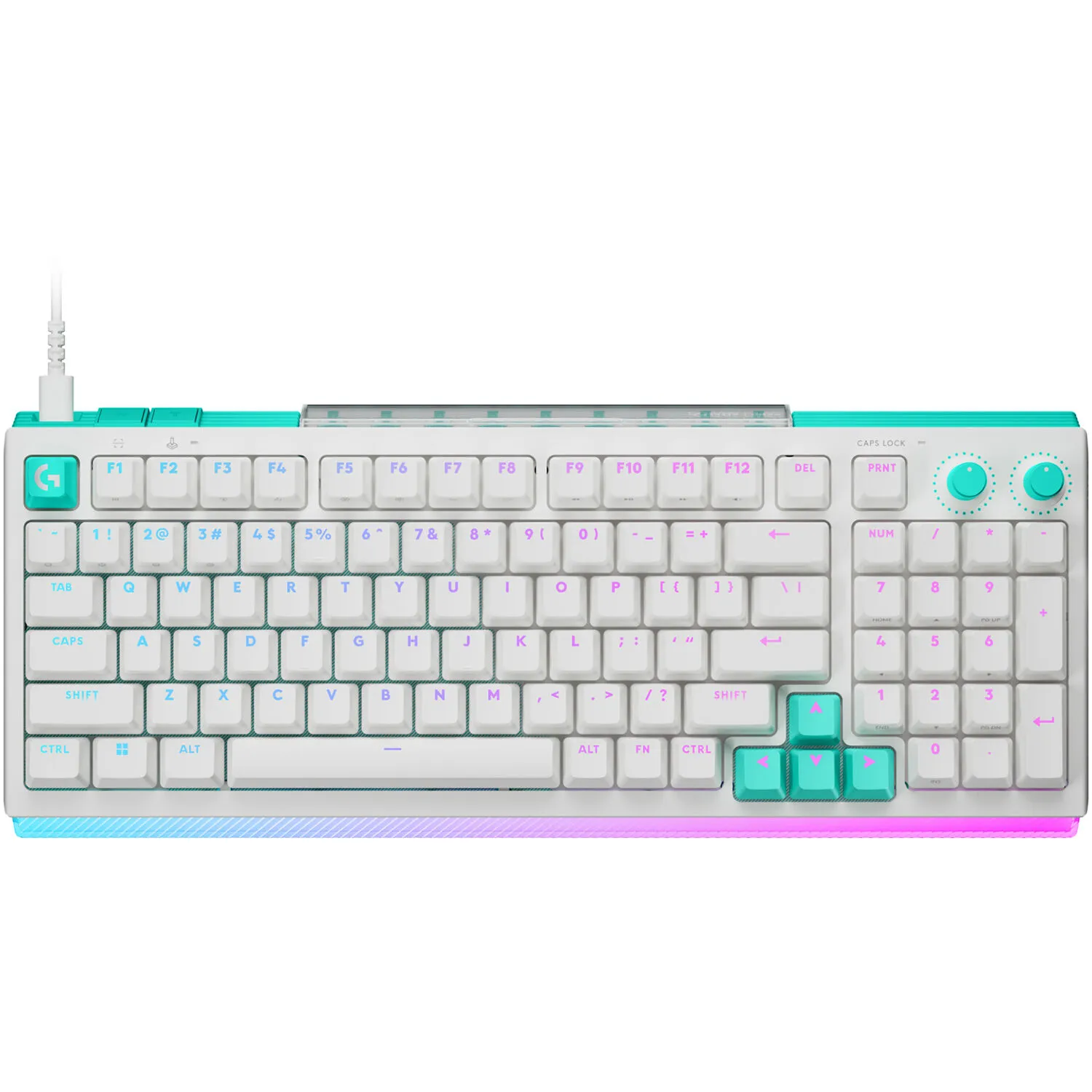 Logitech G G512 X 98 Dual Swap Mechanical Keyboard (Linear Switches, White)
