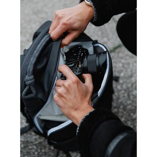 Leofoto Daily Lite Series Camera Backpack with Camera Cube (Gray, 23L)