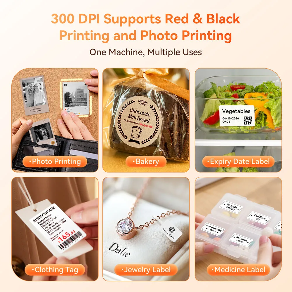 NIIMBOT B2 Pro Portable Thermal Label Printer (Golden)