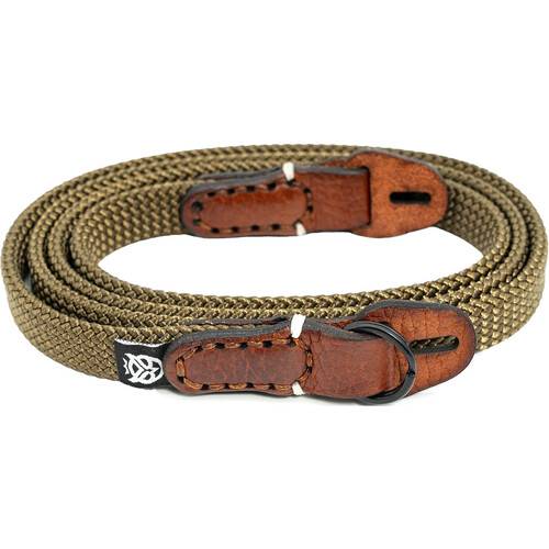 Owlkrown 30" Classic Flat Rope Camera Strap (Outback, Polished Split Ring)