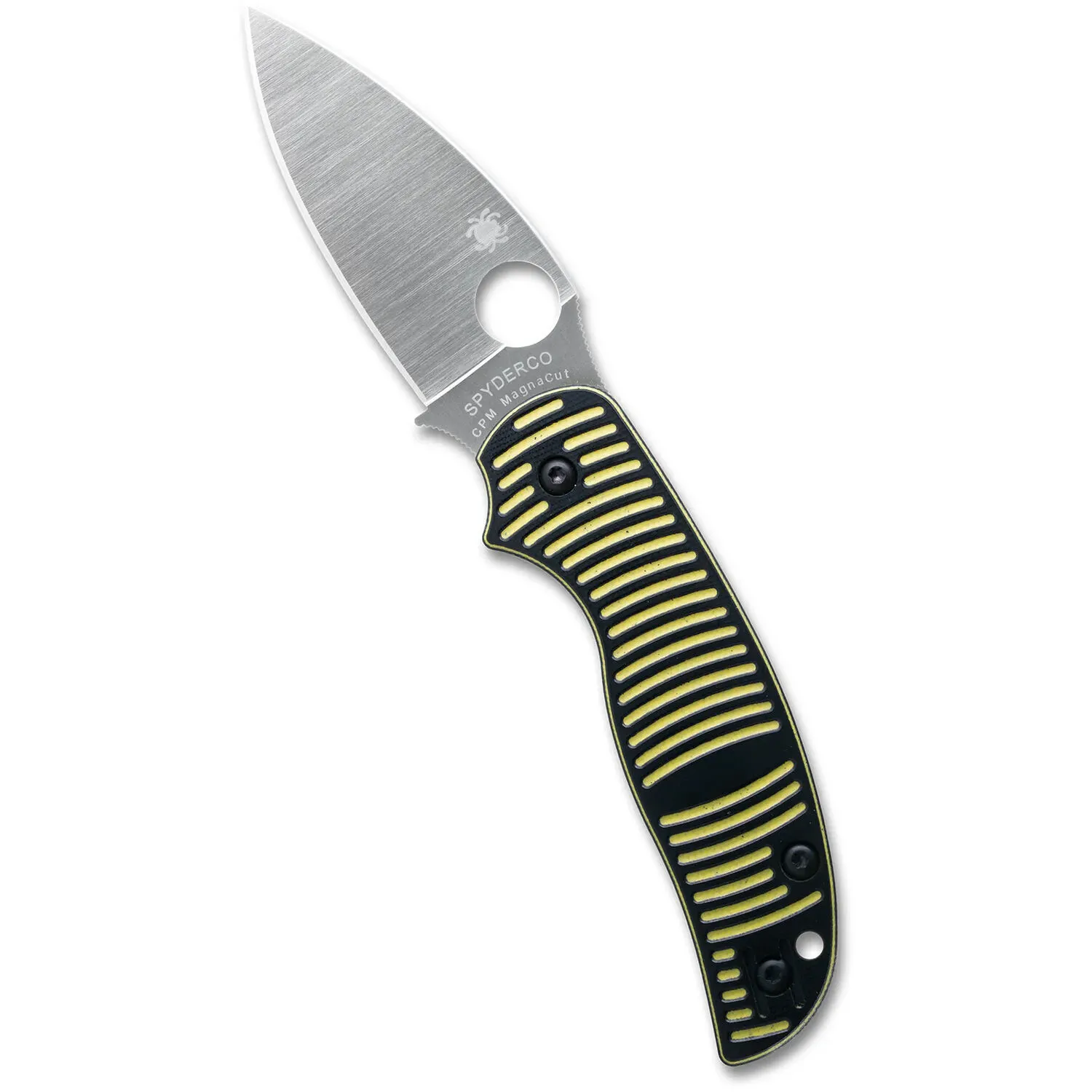 Spyderco Sage 5 Salt Folding Knife (Satin Blade, Yellow/Black Handle)
