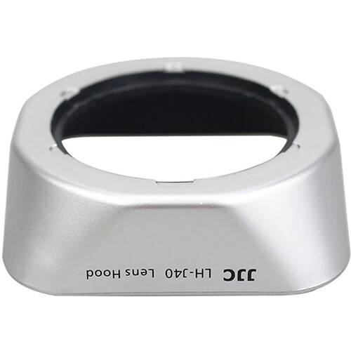 JJC Lens Hood for Olympus M.Zuiko Digital 14-42mm 3.5-5.6 II Lens (Silver)