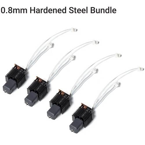 Snapmaker Hardened Steel Hotend for U1 3D Printer (0.8mm, 4-Pack)