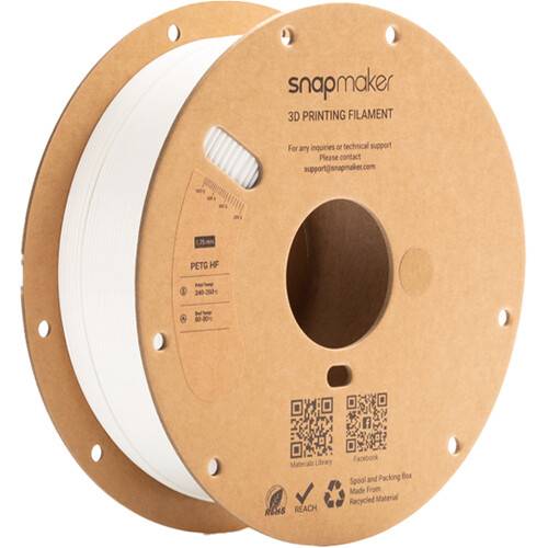 Snapmaker PETG HF RFID Filament (1kg, White)