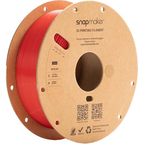 Snapmaker PETG HF RFID Filament (1kg, Red)