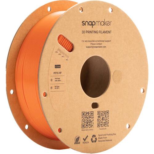 Snapmaker PETG HF RFID Filament (1kg, Orange)