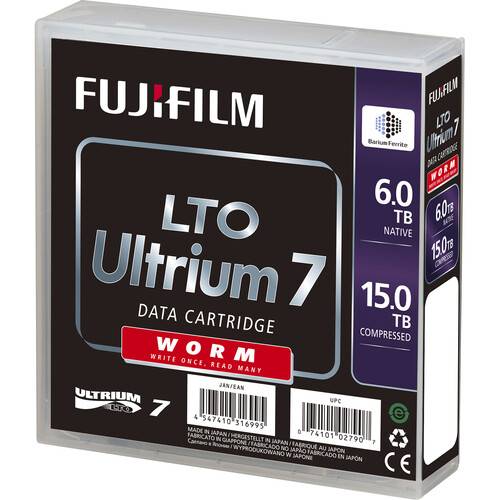FUJIFILM 6TB LTO Ultrium-7 Barcode Labeled WORM Data Cartridge