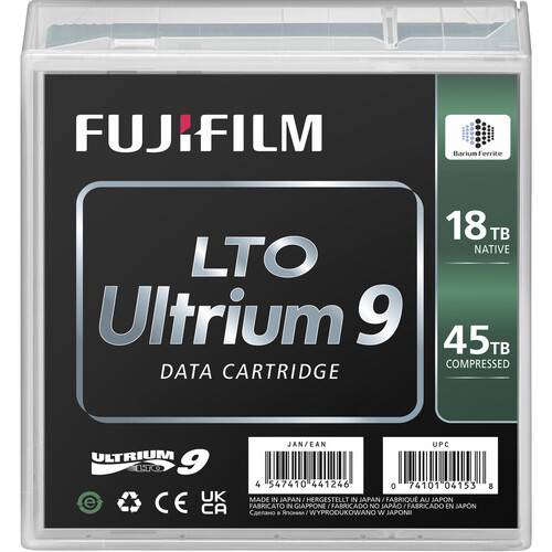 FUJIFILM 18TB LTO Ultrium-9 Barcode Labeled Data Cartridge
