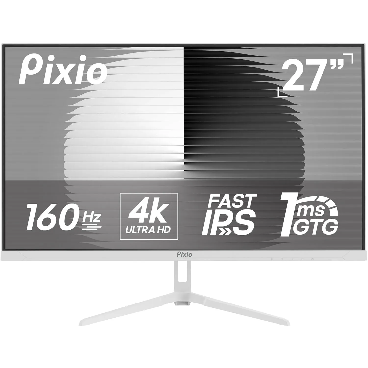 Pixio PX27U Wave Creator 27" 4K HDR 160 Hz Gaming Monitor (White)