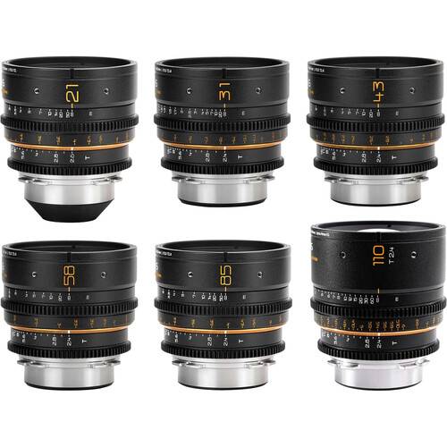 Dulens APO Mini Prime T2.4/T2.6 6-Lens Set (ARRI PL, Magic Black)
