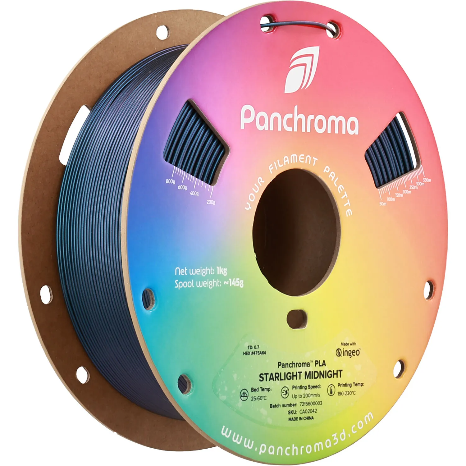 Polymaker Panchroma Starlight PLA Filament (Starlight Pulsar, 1kg)