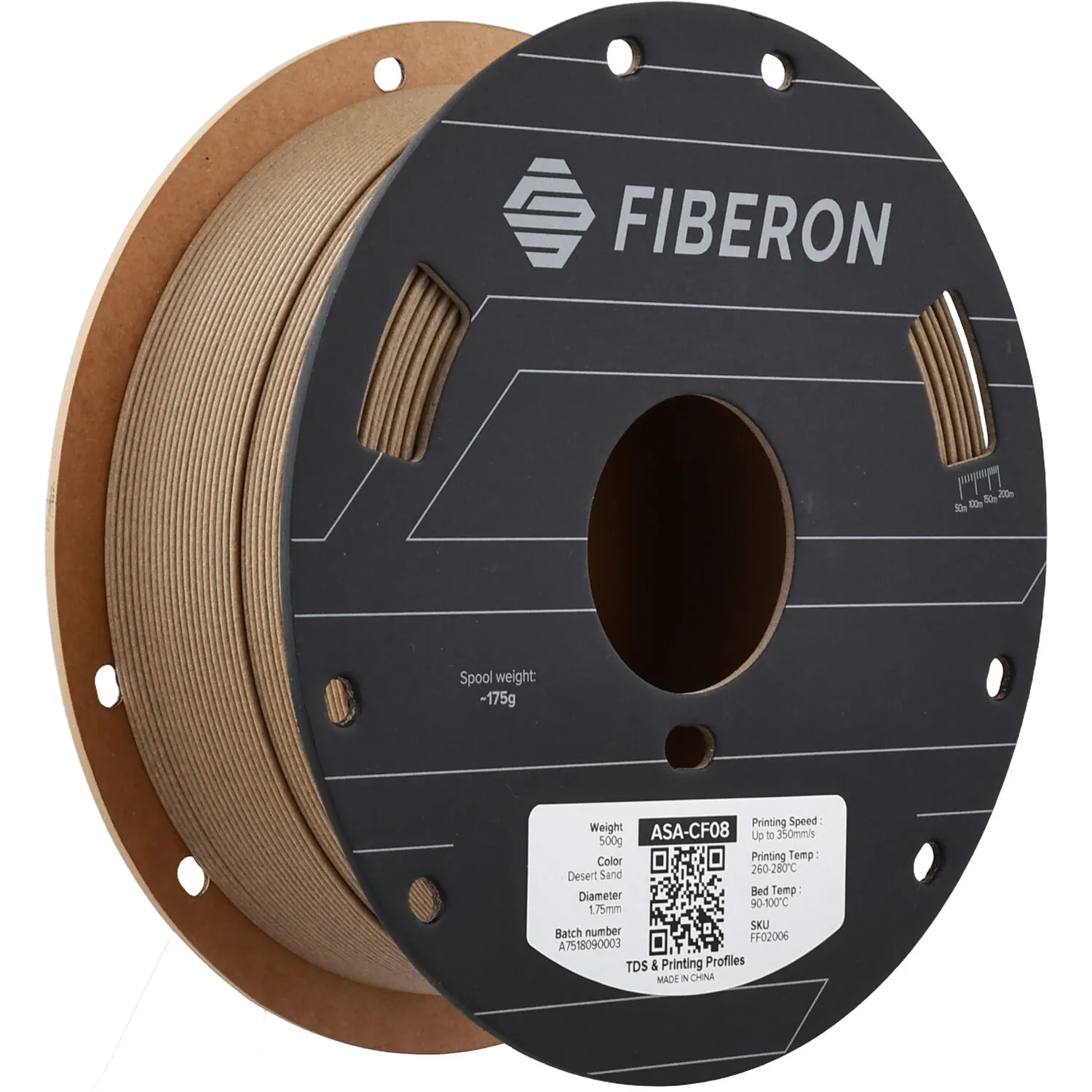 Polymaker Fiberon ASA-CF08 Filament (0.5kg, Desert Sand)