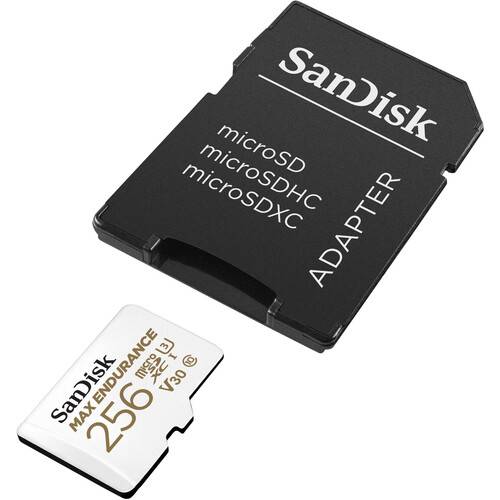 SANDISK 256GB MAX ENDURANCE UHS-I microSDXC Memory Card with SD Adapter