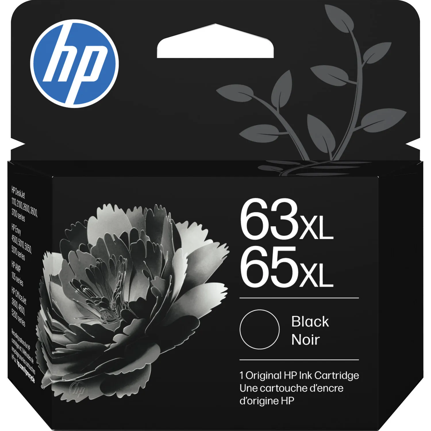 HP 63XL/65XL High-Yield Black Original Ink Cartridge