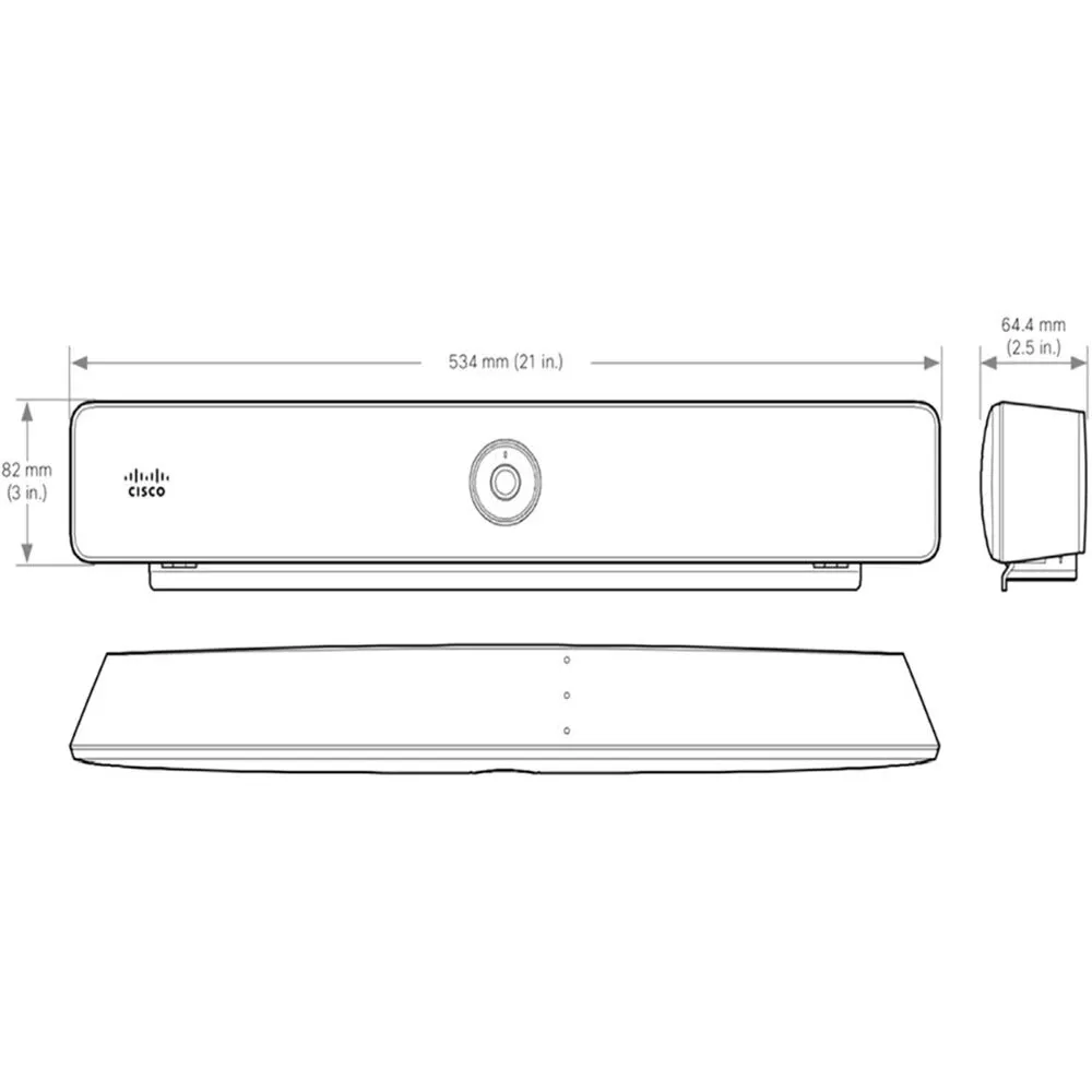 Cisco Room Bar with Table-Stand Room Navigator (No Radio)