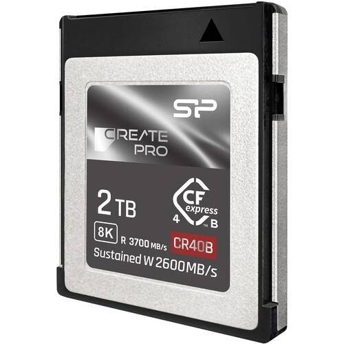 Silicon Power 2TB CreatePro CR40B CFexpress 4.0 Type B Memory Card
