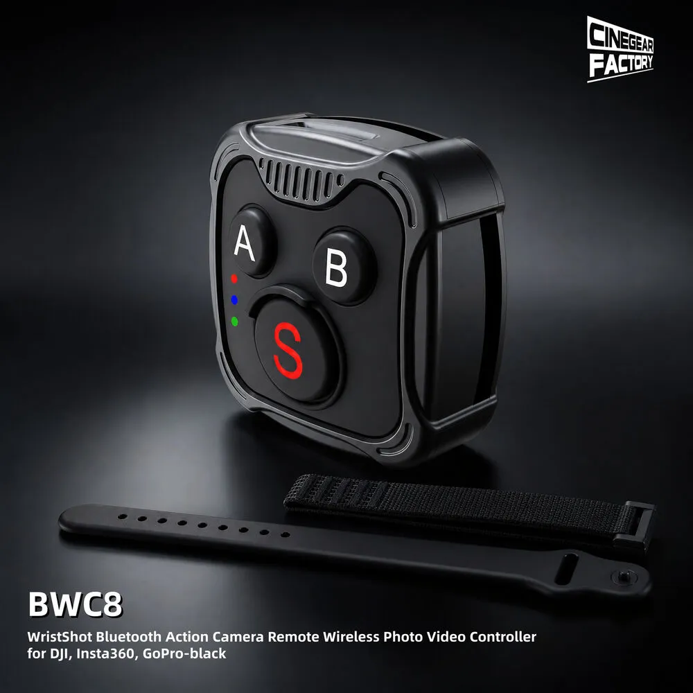 CineGearFactory WristShot Bluetooth Remote Control for Action Camera (Black)