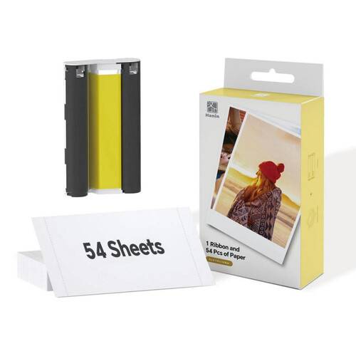 Hanin 4 x 6" Photo Paper and Ribbon Cartridge for CP4100 Photo Printer (54 Sheets)