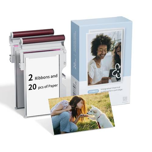 Hanin GML-00-4 2 x 3" Photo Paper (2 Packs of 20 Sheets)