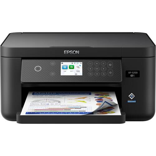 Epson Expression Home XP-5200 Wireless All-In-One Color Printer with Claria T222 Ink Cartridge Multi-Pack Kit