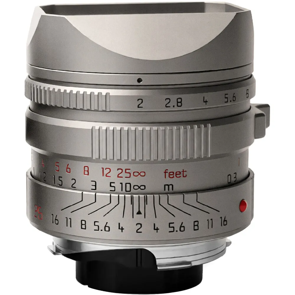 Light Lens Lab 35mm f/2 Apochromatic Lens (Leica M, Titanium Gray, Knurling)