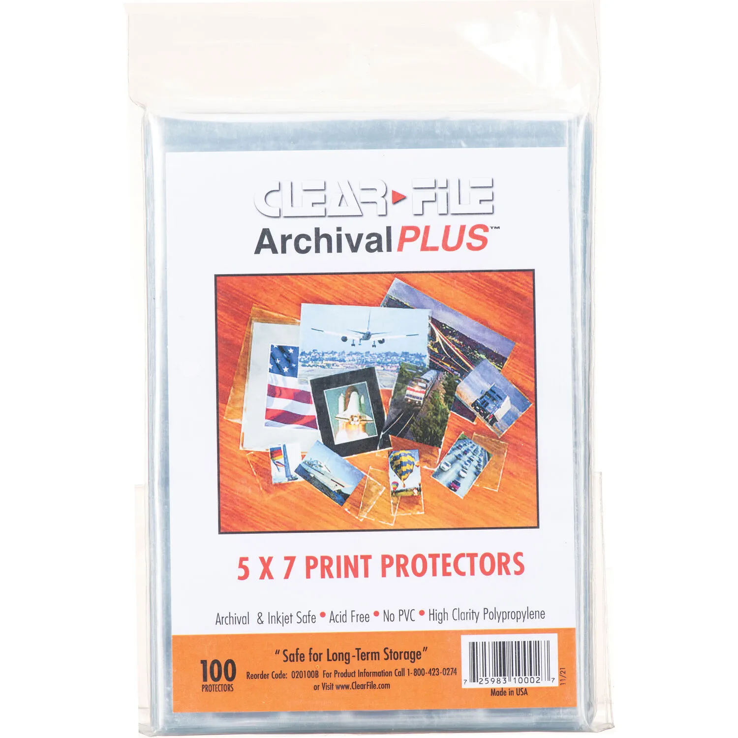 ClearFile Print Protector (5 x 7", 100-Pack)