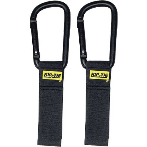 Rip-Tie Carabiner CableCarrier 1x6" (Black 2 Pack)