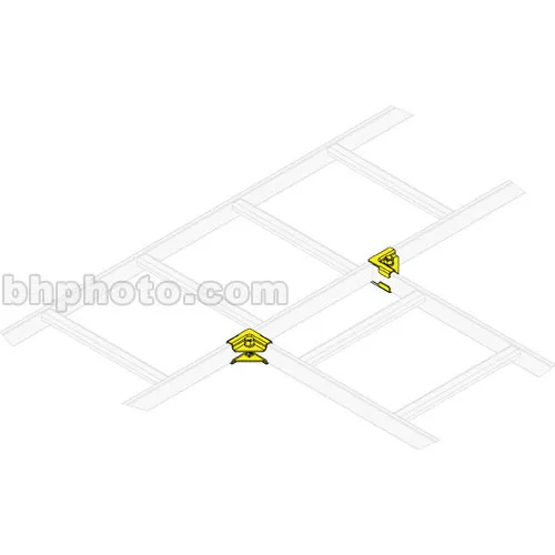 Middle Atlantic CLH-HTS 90 Degree Ladder Splice Hardware (1-Pair)