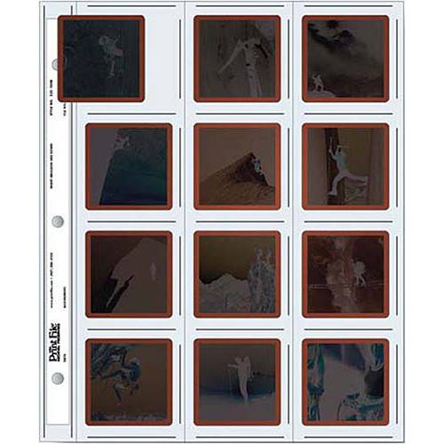 Print File 225-12HB Slide Page for Square Film (100-Pack)