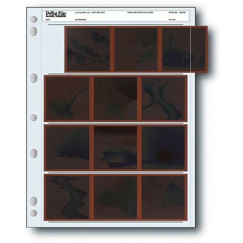 Print File Archival Storage Page for Negatives, 6x6cm - 25 Pack