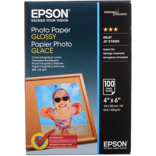 Epson Photo Paper Glossy (4 x 6", 100 Sheets)