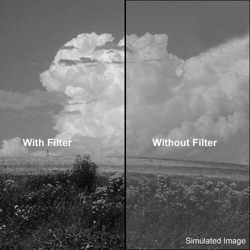 Tiffen 4x5" Deep Yellow #15 Glass Filter for Black & White Film