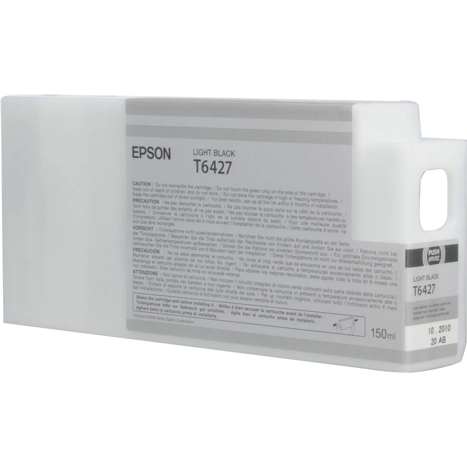 Epson T642700 Light Black UltraChrome HDR Ink Cartridge for Select Stylus Pro Printers (150 mL)