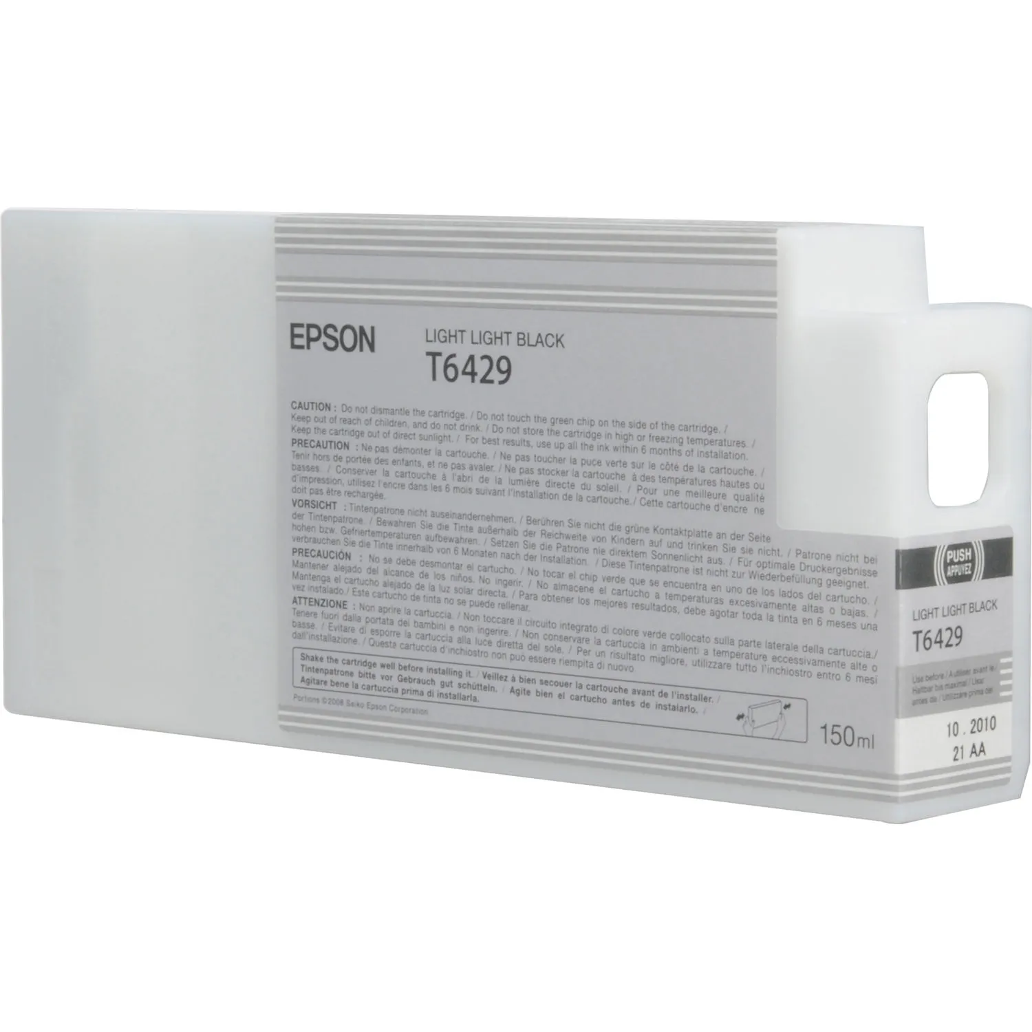 Epson T642900 Light Light Black UltraChrome HDR Ink Cartridge for Select Stylus Pro Printers (150 mL)