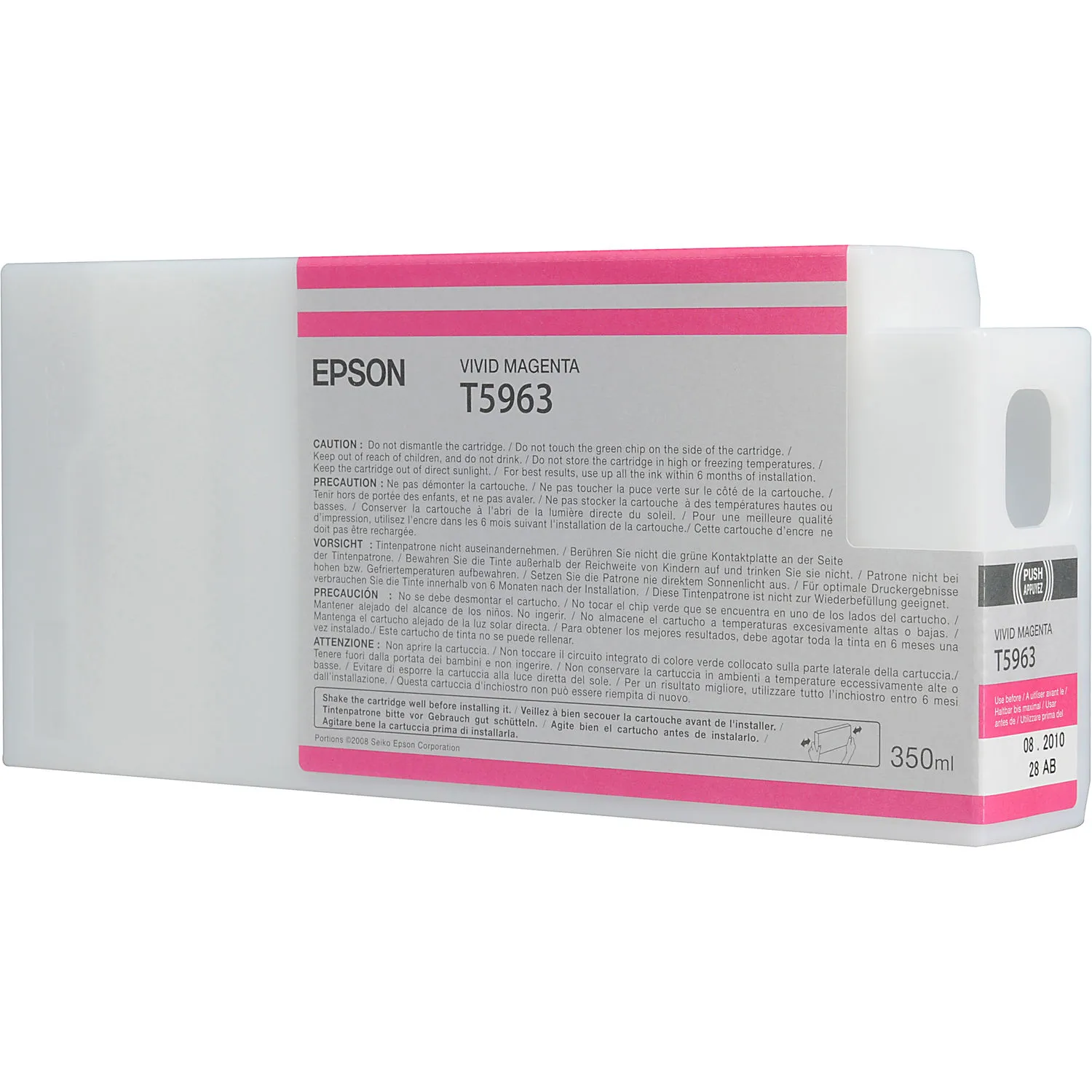 Epson T596300 Vivid Magenta UltraChrome HDR Ink Cartridge for Select Stylus Pro Printers (350 mL)