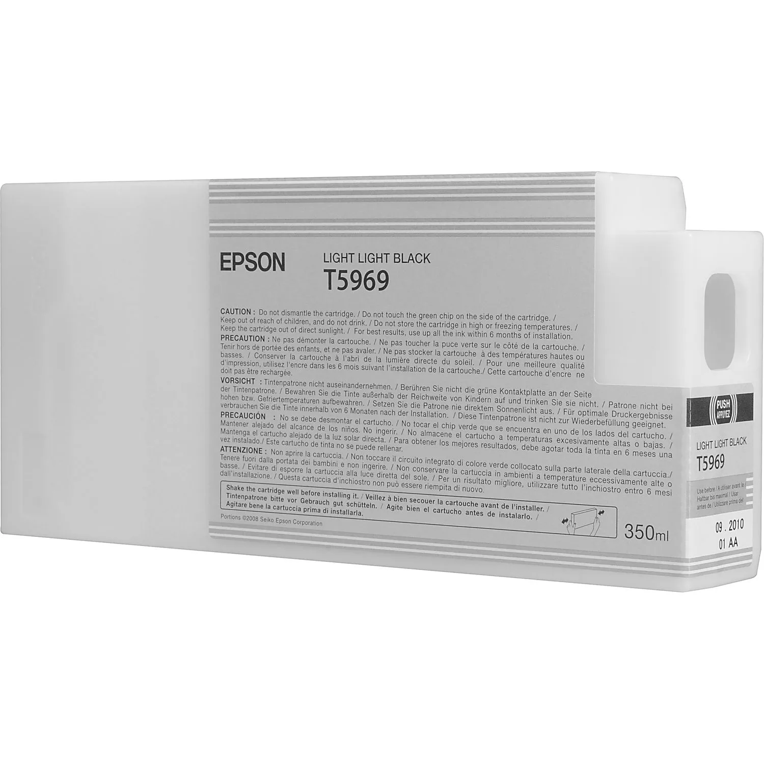 Epson T596900 Light Light Black UltraChrome HDR Ink Cartridge for Select Stylus Pro Printers (350 mL)