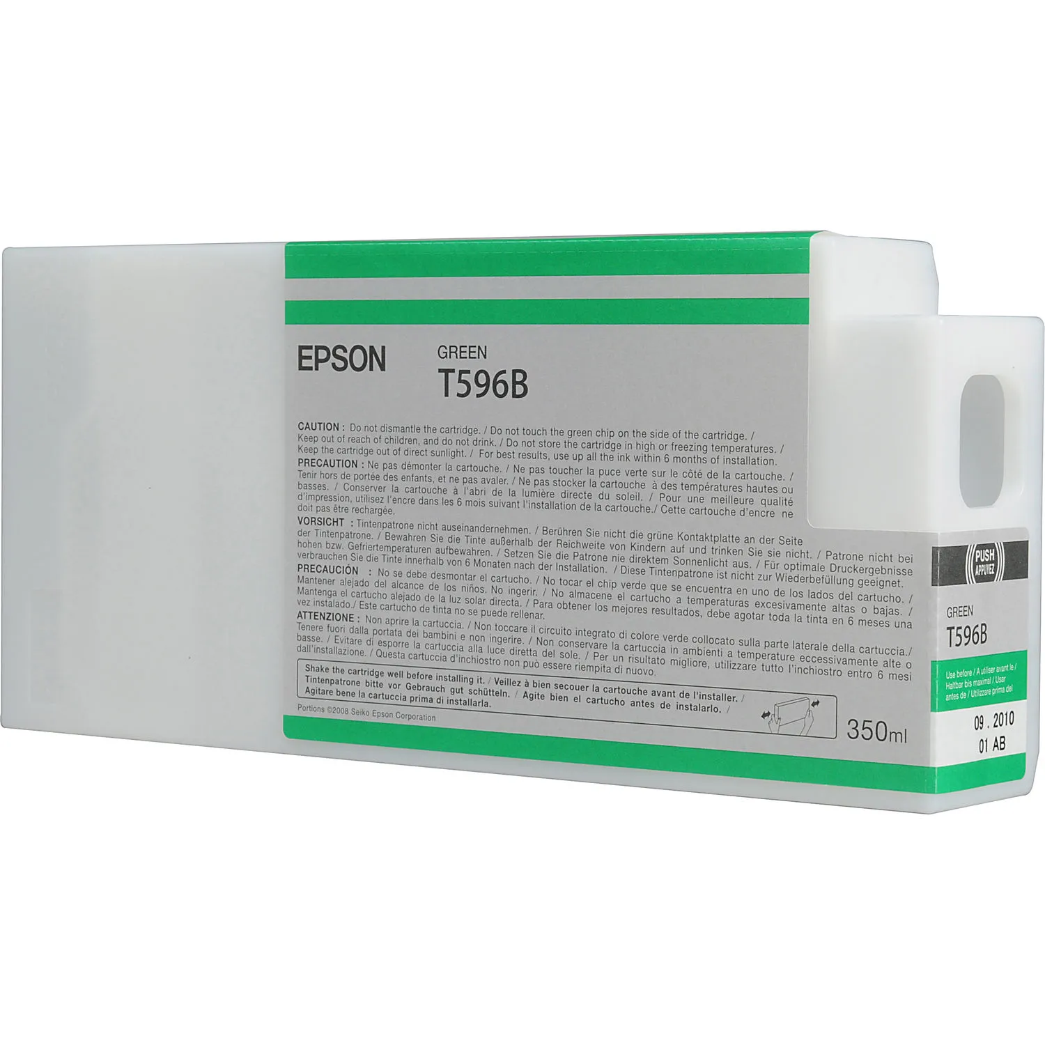 Epson T596B00 Green UltraChrome HDR Ink Cartridge for Select Stylus Pro Printers (350 mL)