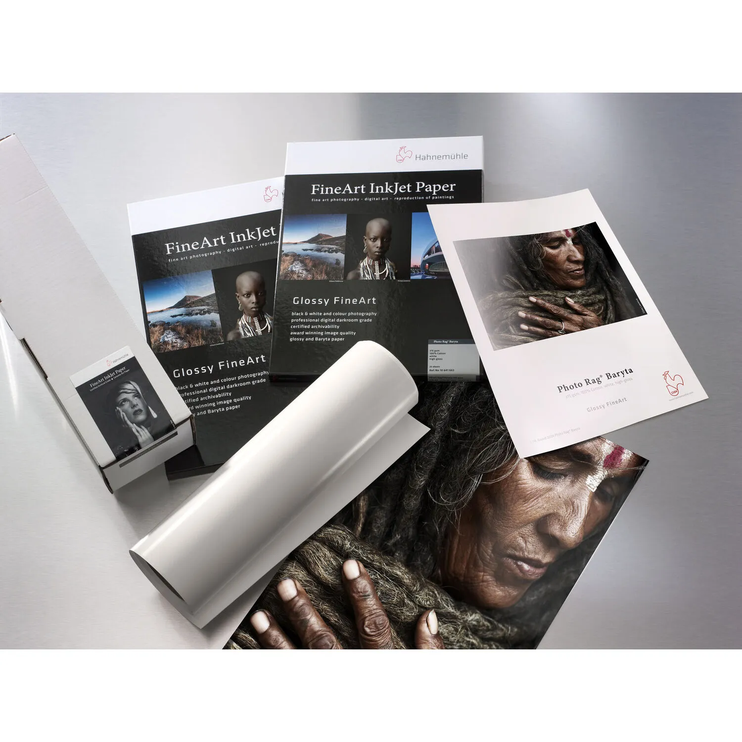 Hahnemuhle Photo Rag Baryta Glossy FineArt Paper (60" x 39' Roll)