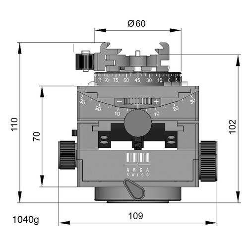 Arca-Swiss C1 Cube Geared Head with Arca FlipLock Release