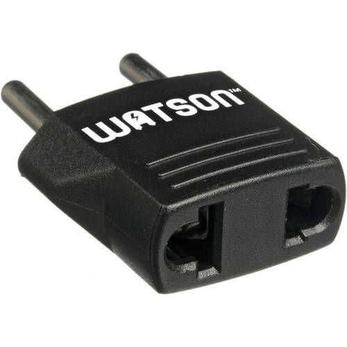 Watson 2-Prong USA to 2-Prong Europe Power Adapter Plug