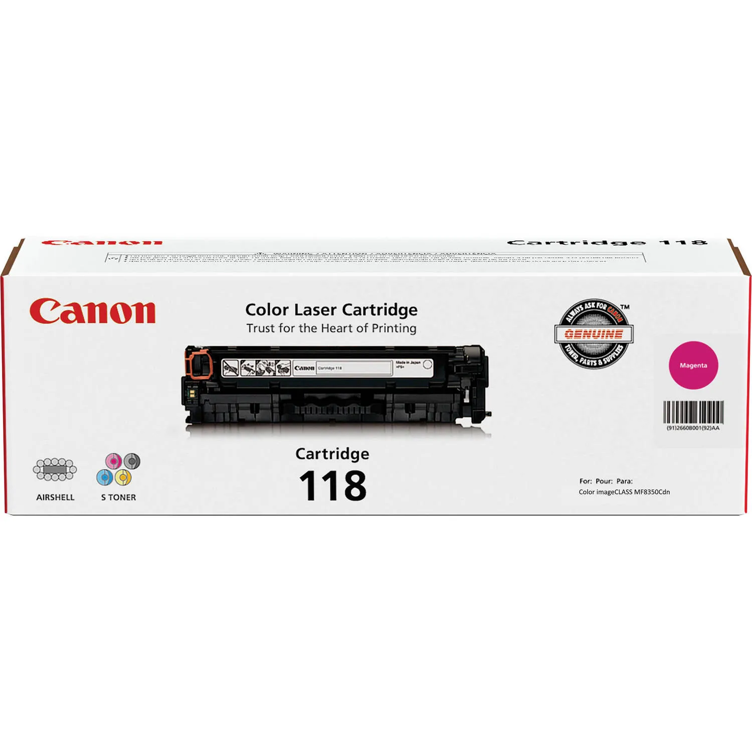 Canon 118 Toner Cartridge (Magenta)