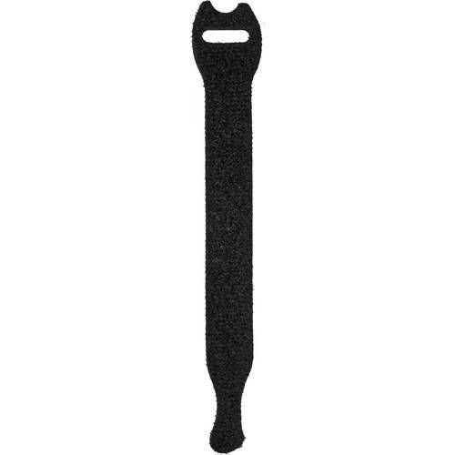 Pearstone 1 x 10" Touch Fastener Straps (Black, 10-Pack)