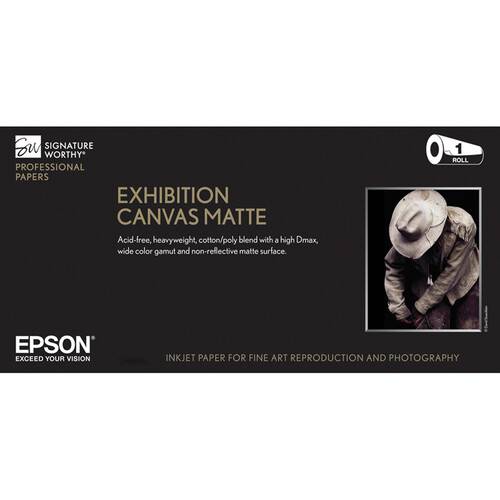 Epson Exhibition Canvas Matte Inkjet Paper (17" x 40' Roll)