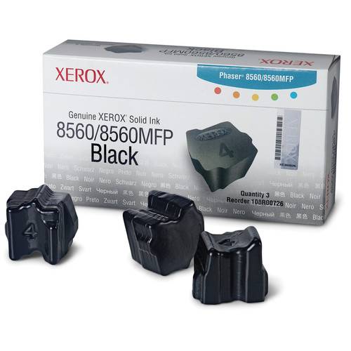 Xerox Black Solid Ink for Phaser 8560 &amp; 8560MFP (3 Sticks)