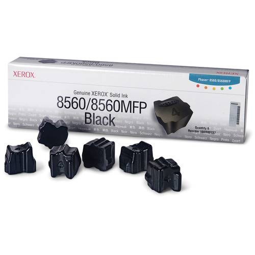 Xerox Black Solid Ink for Phaser 8560 &amp; 8560MFP (6 Sticks)