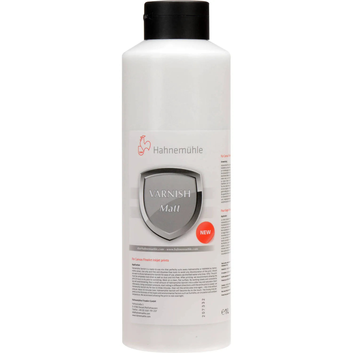 Hahnemuhle Varnish For Canvas Inkjet Prints - 1 Liter (Matte)
